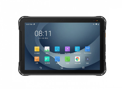 Защищенный планшет UROVO P8100P Android 10 / 2.2GHz / 4+64 GB / 13Мп / 5Мп / Бесшовный роуминг (seamless roaming WiFi)/ 4G /  GPRS / GPS / 10" / 1920x1200 / Емкостной / 2D / Zebra SE4710 / Опционально / NFC / IP67	